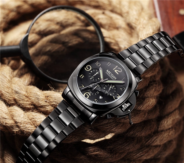 Ανδρικά αθλητικά ρολόγια πολυτελείας  Quartz 3 χρώματα