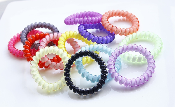 Χρωματιστά λάστιχα μαλλιών -12 μοντέλα