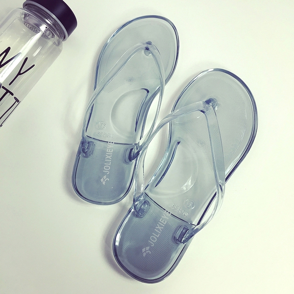Γυναικείες διαφανείς παντόφλες για το  καλοκαίρι σε 4 μοντέλα