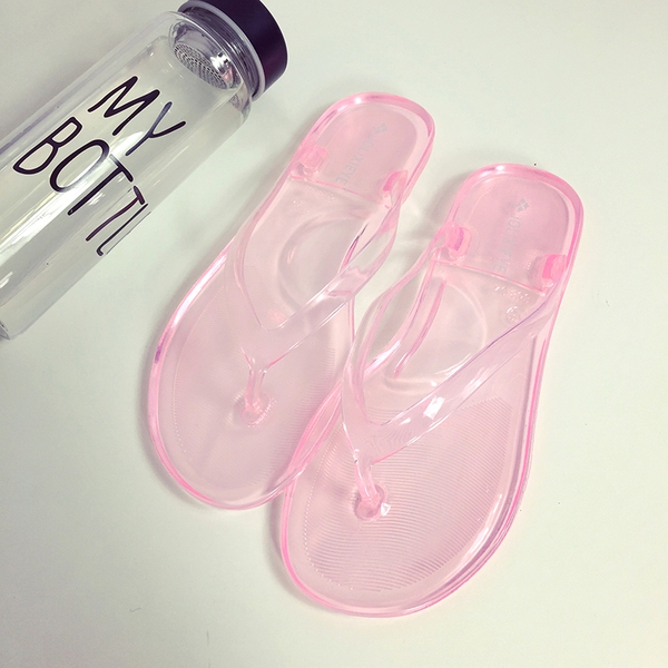 Γυναικείες διαφανείς παντόφλες για το  καλοκαίρι σε 4 μοντέλα