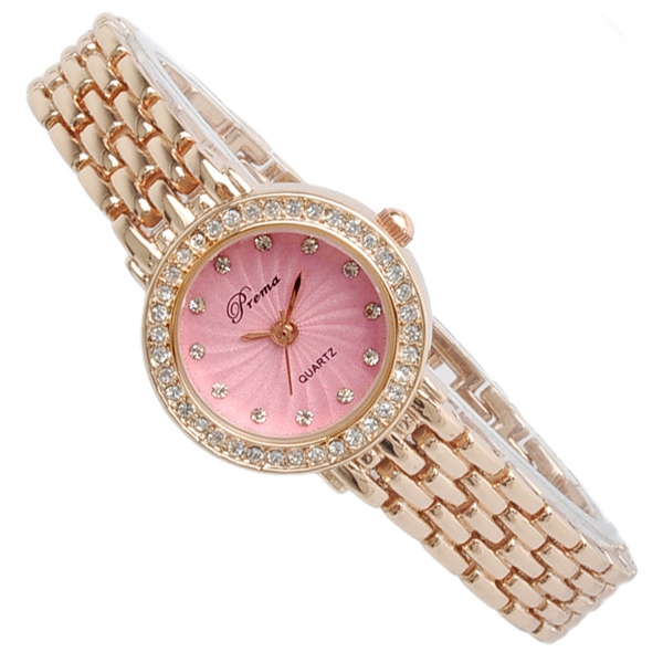 Γυναικεία  Quartz ρολόγια τέσσερα χρώματα με μεταλλικό αλυσίδα