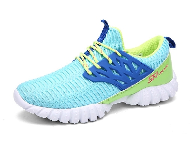 Мъжки спортни обувки за бягане - 4 модела в син, бял и сив цвят - мрежести топ модели