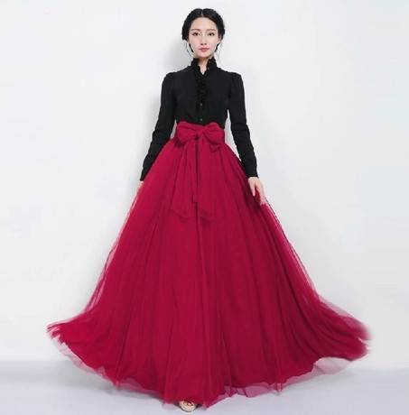 Κυρίες μεγάλη φούστα για κάθε περίσταση σε διάφορα χρώματα τούλι ύφασμα