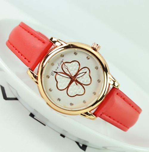 Γυναικεία Quartz ρολόγια  με τριφύλλι 6 χρωμάτων