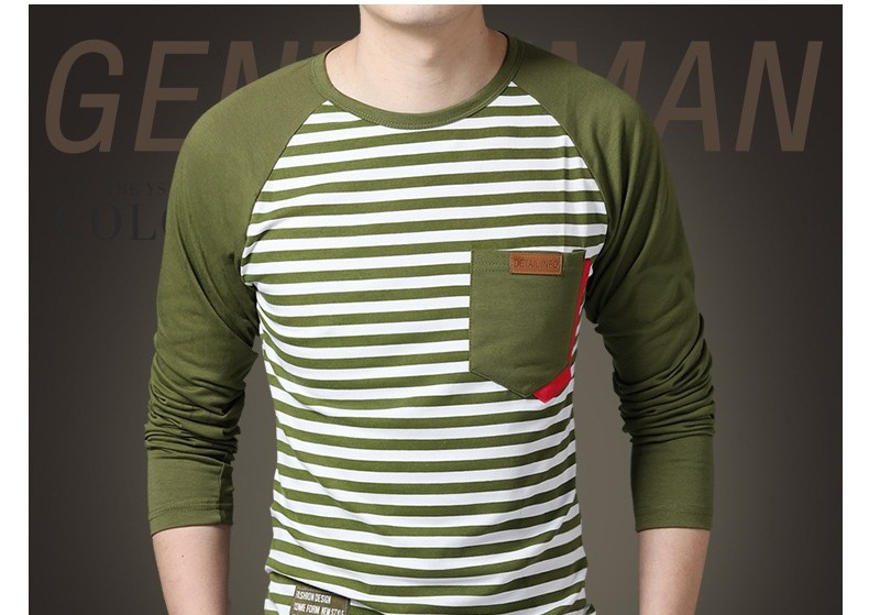 Цветни мъжки памучни блузи с дълъг ръкав - 3 модела 