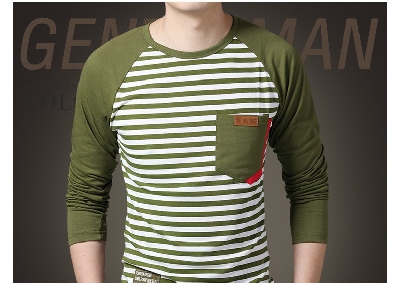 Цветни мъжки памучни блузи с дълъг ръкав - 3 модела 