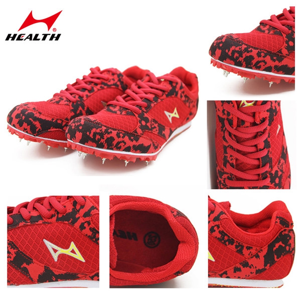 Дамски обувки за спорт, спринт и бягане с шипове на подметката - оранжеви, сини, червени, зелени, розови - топ Runnway