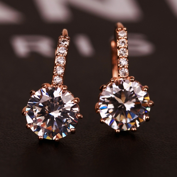 Дамски кристални обеци-1 модел