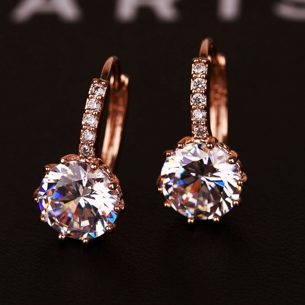 Дамски кристални обеци-1 модел