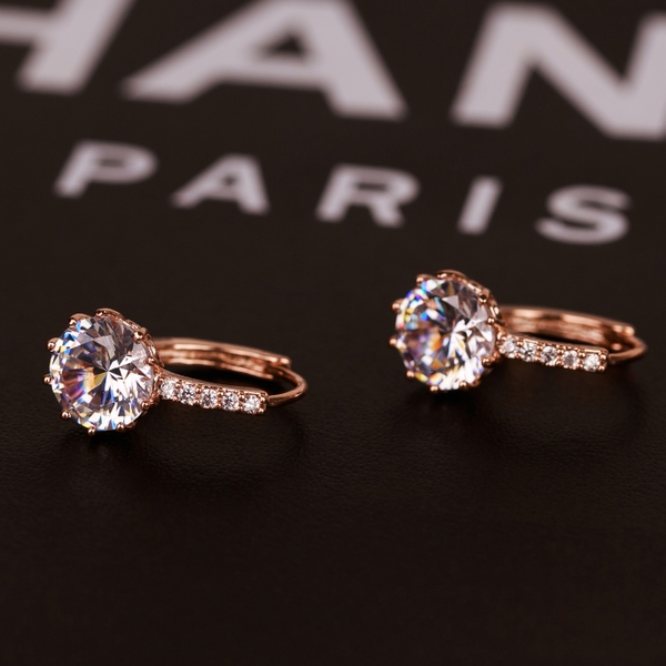 Дамски кристални обеци-1 модел