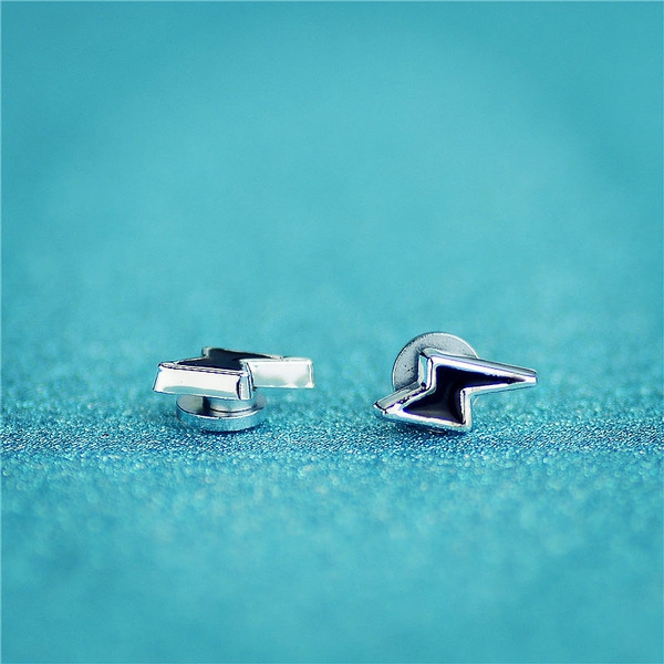 Ασημένια ανδρικά σκουλαρίκια - 18 μοντέλα