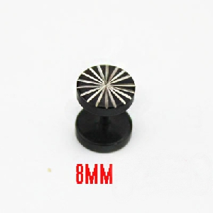 Ανδρικά σκουλαρίκια σε διάφορα μοντέλα - 8 mm και 10 mm
