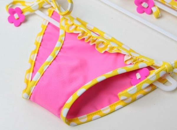 Детски бански на цветя за момичета