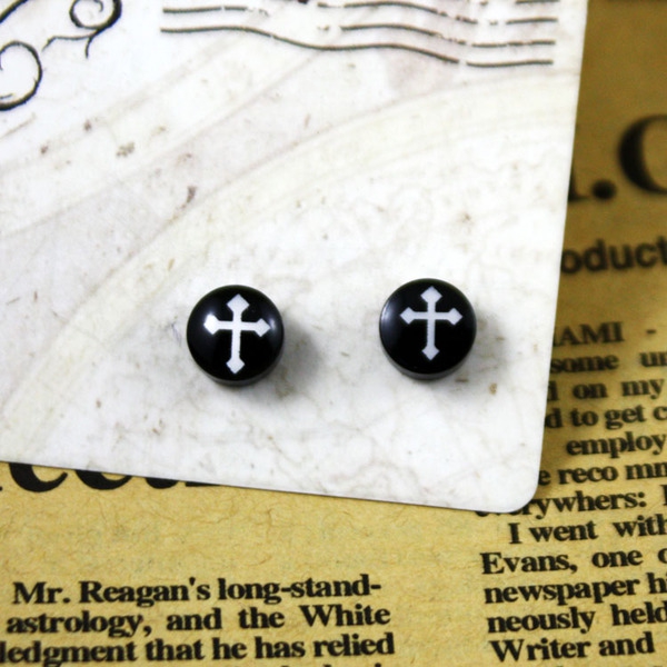 Мъжки обеци - 8 модела в 8 мм размер