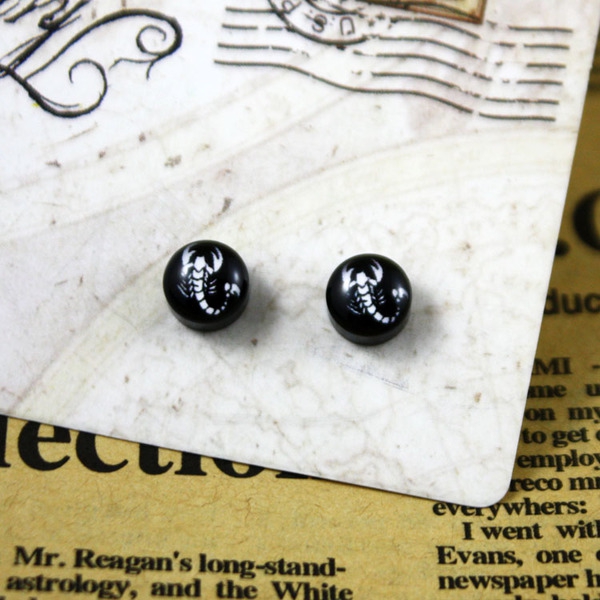 Мъжки обеци - 8 модела в 8 мм размер