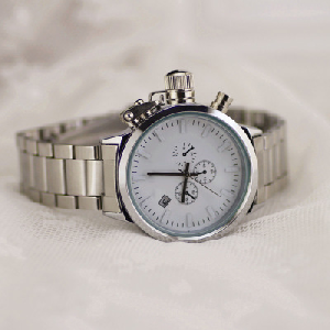 Дамски кварцов часовник сребрист златист и бронзов цвят
