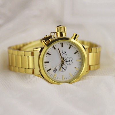 Дамски кварцов часовник сребрист златист и бронзов цвят