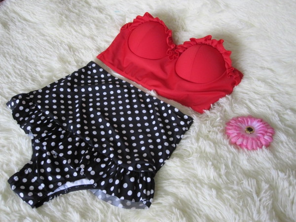 Γυναικείο μαγιό  με υψηλή μέση