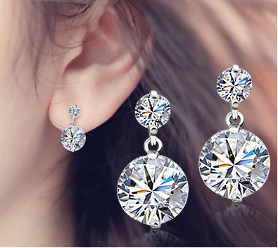 Елегантни дамски обеци с камък или перла  - 3 модела