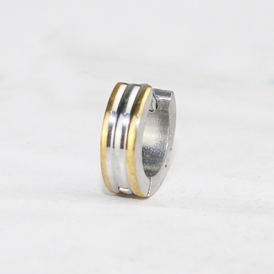 Ανδρικά σκουλαρίκια σε χρυσό, ασήμι και μαύρο χρώμα-14 σχέδια