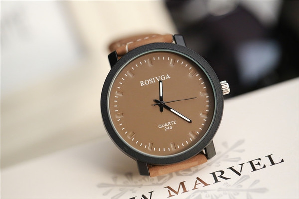 Ανδρικά ρολόγια σε μαύρο και καφέ χρώμα 