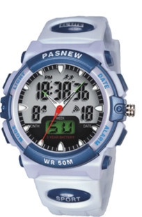 Ανδρικό αθλητικό ρολόι με διπλή οθόνη 6 χρωμάτων