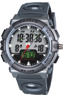 Ανδρικό αθλητικό ρολόι με διπλή οθόνη 6 χρωμάτων