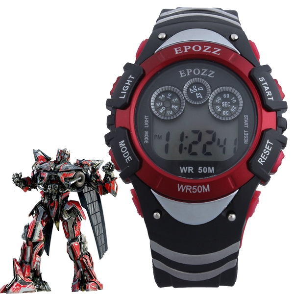 Transformers πολυλειτουργικό ηλεκτρονικό ρολόι σε τέσσερα χρώμαα