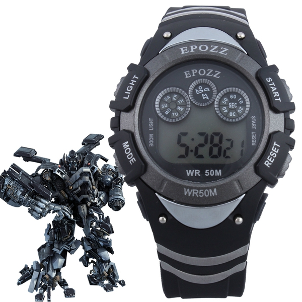 Transformers πολυλειτουργικό ηλεκτρονικό ρολόι σε τέσσερα χρώμαα