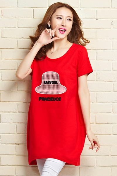 Οι γυναίκες χιτώνα κοντό μανίκι