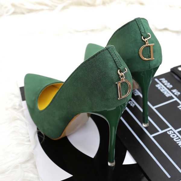 Γυναικεία ψηλοτάκουνα παπούτσια 6 χρώματα 10 cm και 7 cm Ύψος της τρέχουσας