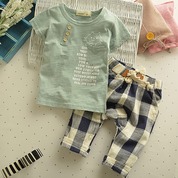 Σετ για κορίτσια - μπλουζάκι με παντελόνι - τρία χρώματα