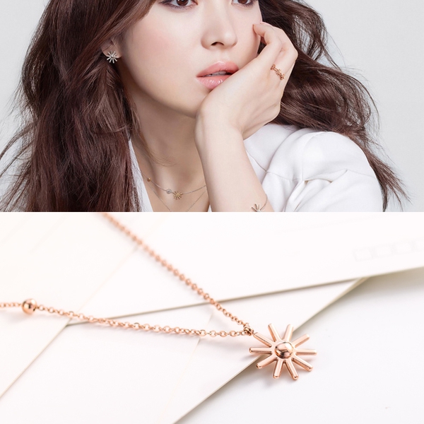 Γυναικεία κοσμήματα σε σχήμα μοτίβο ηλίου-1 μοντέλο