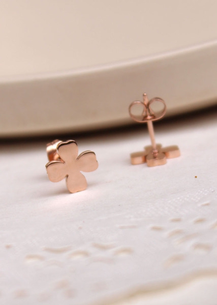 Γυναικεία σκουλαρίκια σε χρυσό τριφύλλι