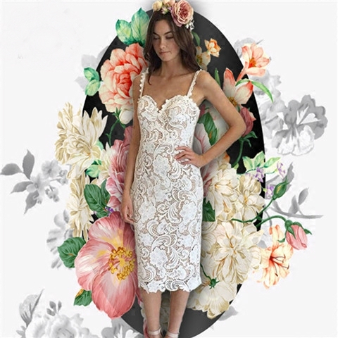 Φόρεμα Γυναικείο Midi »με V-neck - 4 παραλλαγές