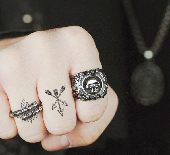 Ανδρικά δακτιλίδια από χάλυβα Skull Cross - 7 μεγέθη
