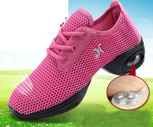 Дамски танцови обувки  - мрежести модели с токове - различни цветове