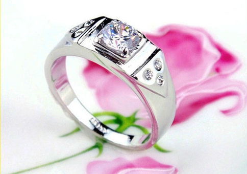 Мъжки пръстен в черен и сребрист цвят - 4 модела и 5 размера