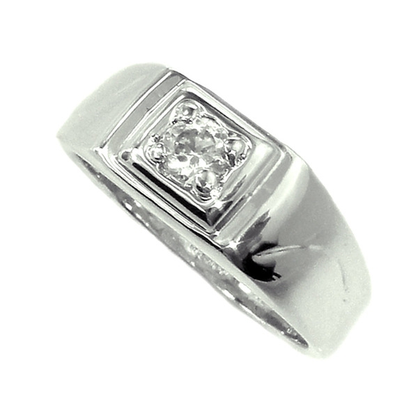 Мъжки пръстен в черен и сребрист цвят - 4 модела и 5 размера