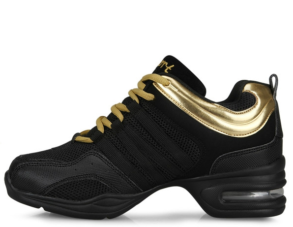 Παπούτσια γυναικών για χορό και αερόμπικ - δύο μοντέλα σε μαύρο χρώμα