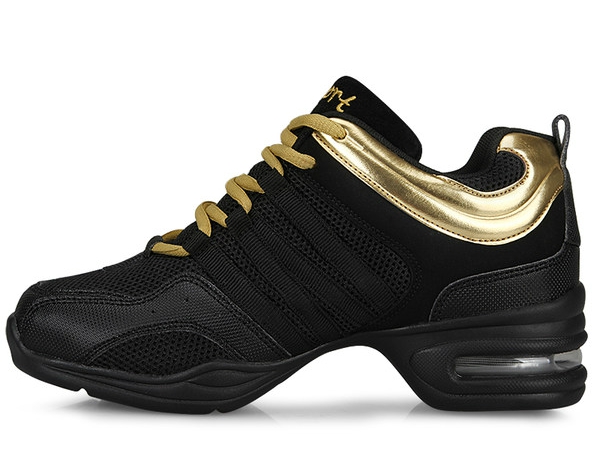 Παπούτσια γυναικών για χορό και αερόμπικ - δύο μοντέλα σε μαύρο χρώμα