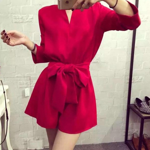 Οι γυναίκες κόκκινο καλοκαίρι μπλούζα με κορδέλα