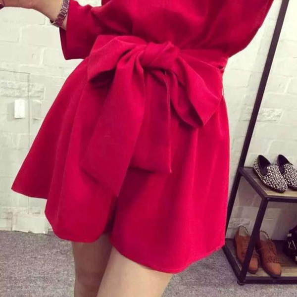 Οι γυναίκες κόκκινο καλοκαίρι μπλούζα με κορδέλα