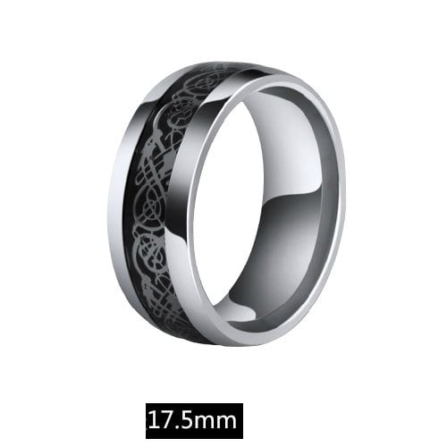 Ανδρικά δαχτυλίδια από χάλυβα σε μαύρο και χρυσό