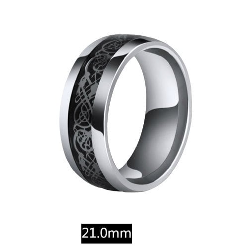 Ανδρικά δαχτυλίδια από χάλυβα σε μαύρο και χρυσό