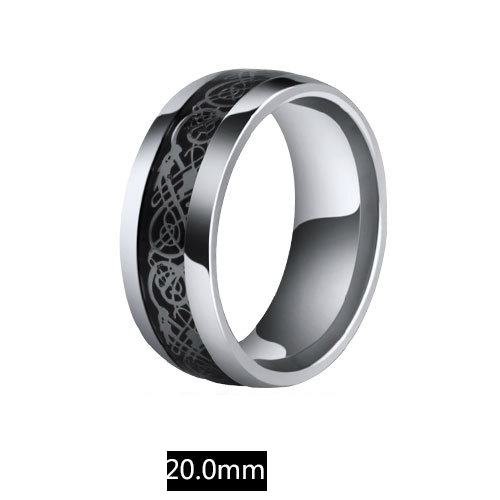 Ανδρικά δαχτυλίδια από χάλυβα σε μαύρο και χρυσό