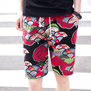 Летни къси панталони - цветни и мъжки - изработени от памук