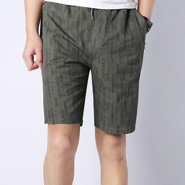 Ανδρική ελαστική σορτς το καλοκαίρι βαμβάκι - διάφορα κορυφαία μοντέλα - απλό, ριγέ, καρό