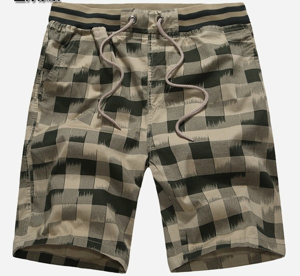 Ανδρική ελαστική σορτς το καλοκαίρι βαμβάκι - διάφορα κορυφαία μοντέλα - απλό, ριγέ, καρό