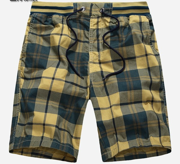 Ανδρική ελαστική σορτς το καλοκαίρι βαμβάκι - διάφορα κορυφαία μοντέλα - απλό, ριγέ, καρό